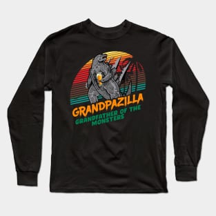 Grandpazilla. Funny Father’s Day gift for a Grandfather. Long Sleeve T-Shirt